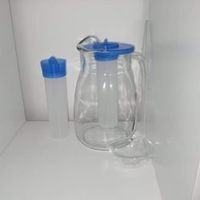 Sommer Getraenke Set: Glaskrug mit Kuehleinsatz, Top!