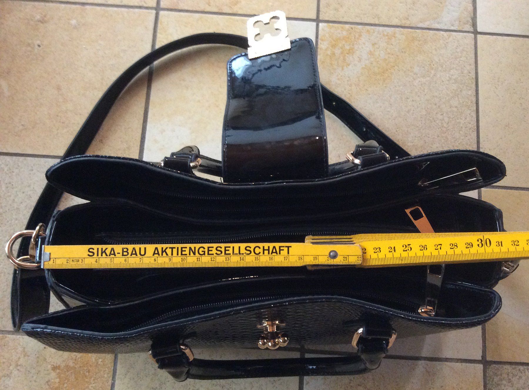 Borse da donna: Handtasche Lack - Snake / Krokodil / Reptil – Nuovo (secondo la descrizione) da Weisslingen venduto da EmpathyRose 3
