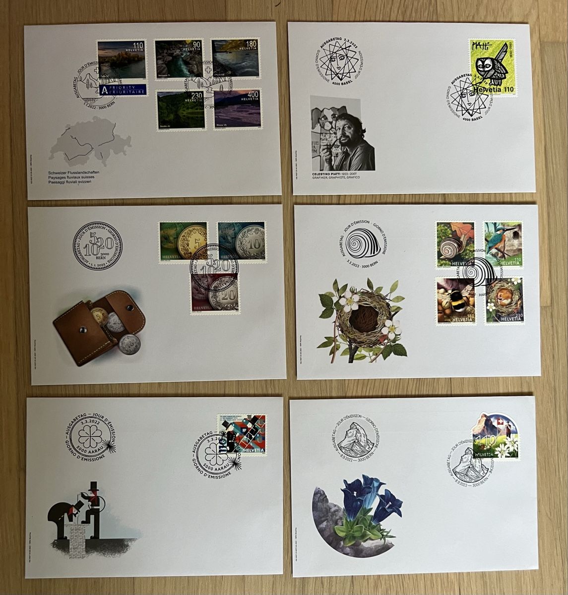 Alle Briefmarken: 27Stk. CH FDC von 2022 – Neu (gemäss Beschreibung) aus Braunau von Desil2511 1