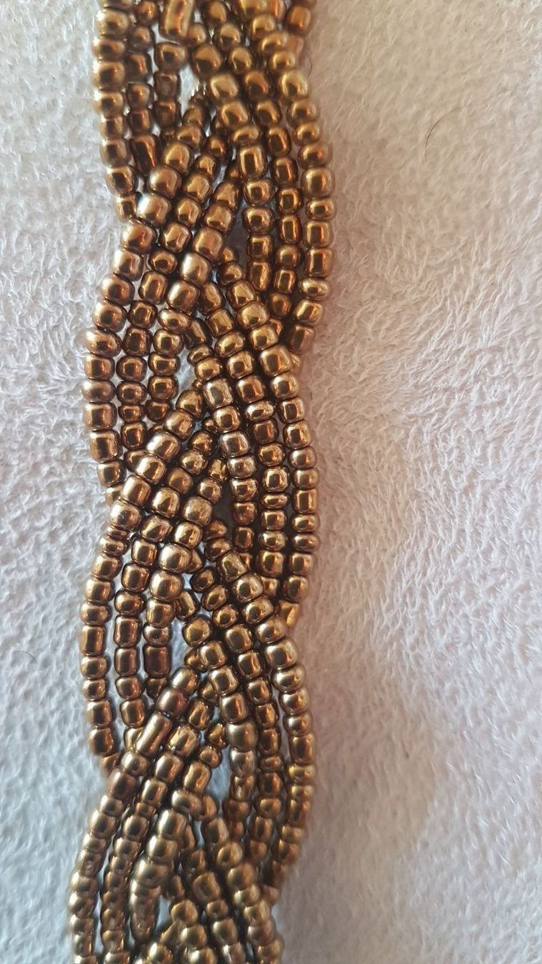 Catenine: Kette aus goldfarbenen Glasperlen – Nuovo (secondo la descrizione) da Oberengstringen venduto da Sheera7 2