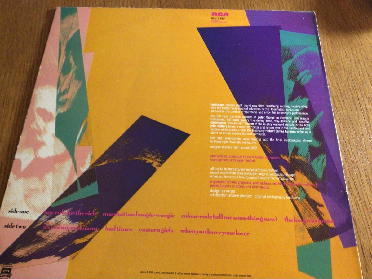 Dischi in vinile: Landscape - Manhattan Boogie-Woogie (LP)1982 – Usato da Steinach venduto da Quarkie 1