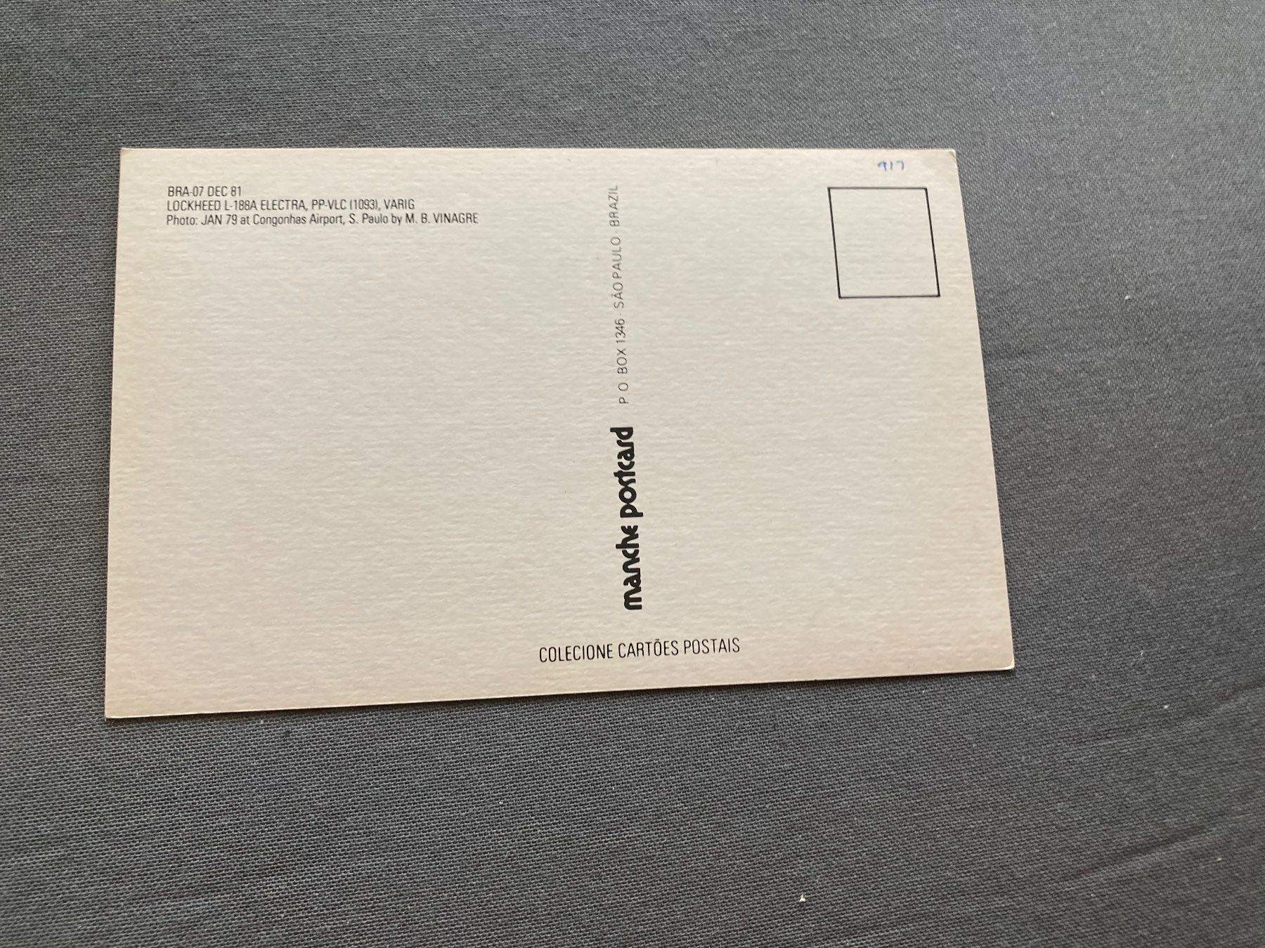 Cartoline postali: Alte Postkarte Flugzeug Lockheed L-188 Electra Varig Bras... – Usato da Zürich venduto da mik_h9ty 1