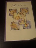 Schöne lila Babykarte Neu!