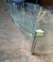 Salontisch (Clubtisch) aus Glas zu verkaufen