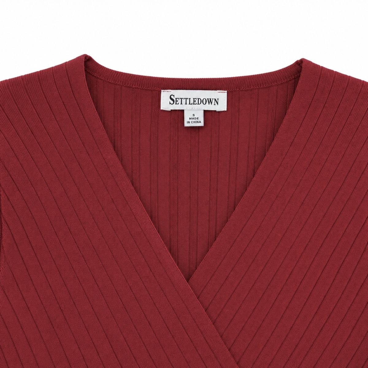 Robes: Rotes Strickkleid mit Bindegürtel Grösse S  – Neuf (Voir description) à Aarberg par LovelyThings_ 4