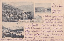 Oberhofen   BE   mit Pension MOY        um 1 8 9 8