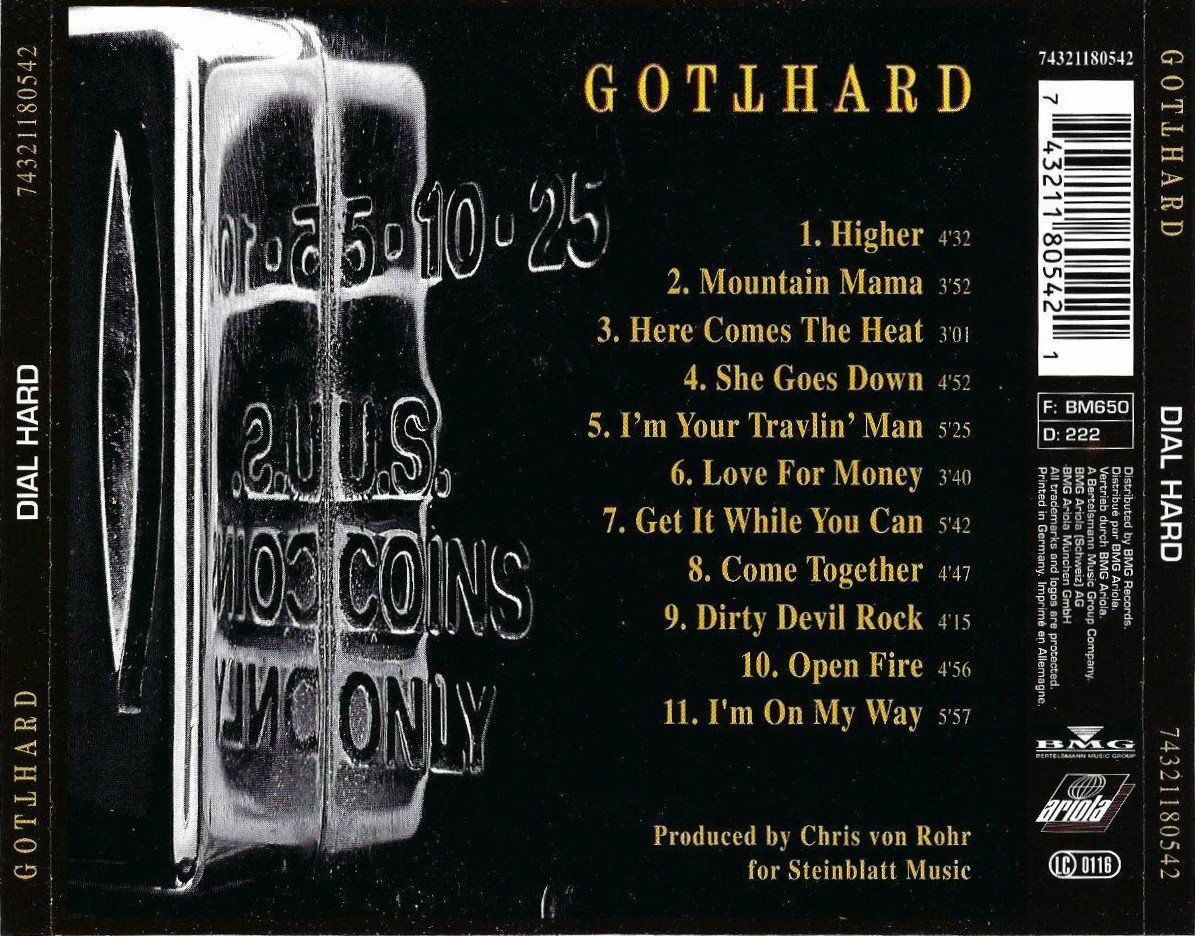 CD: CD: Gotthard-Dial Hard – Usato da Rotkreuz venduto da groeli69 1