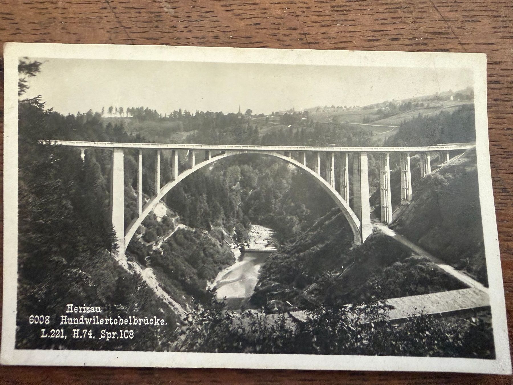 Cartoline postali: HERISAU - Hundwilertobelbrücke  - Ansichtskarte – Usato da Tegerfelden venduto da siebenmacky