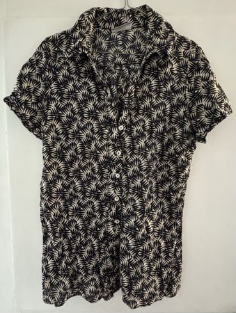 Chic Short Sleeve Button-Up Shirt