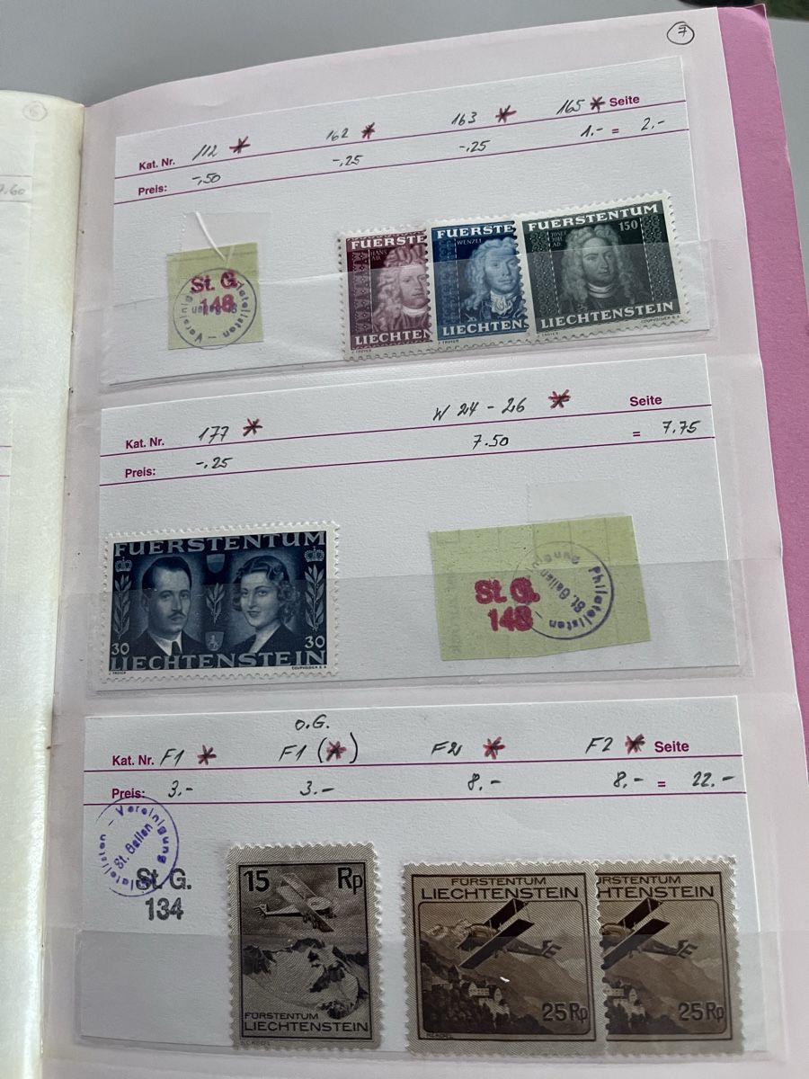 Tutti i francobolli: Briefmarken Auswahlheft Liechtenstein – Usato da Römerswil LU venduto da manuscha_ 7