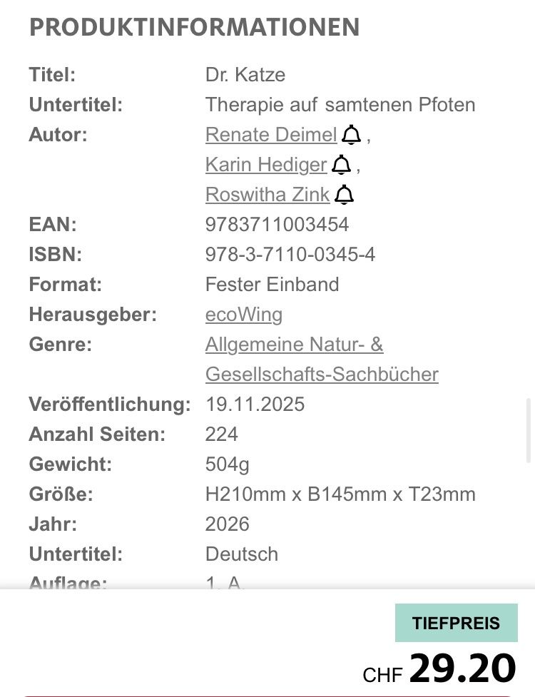 Libri: Therapie auf samtenen Pfoten – Nuovo (secondo la descrizione) da Buchs AG venduto da Allerleis 1