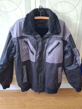 Herren Jacke schwarz/grau grösse L