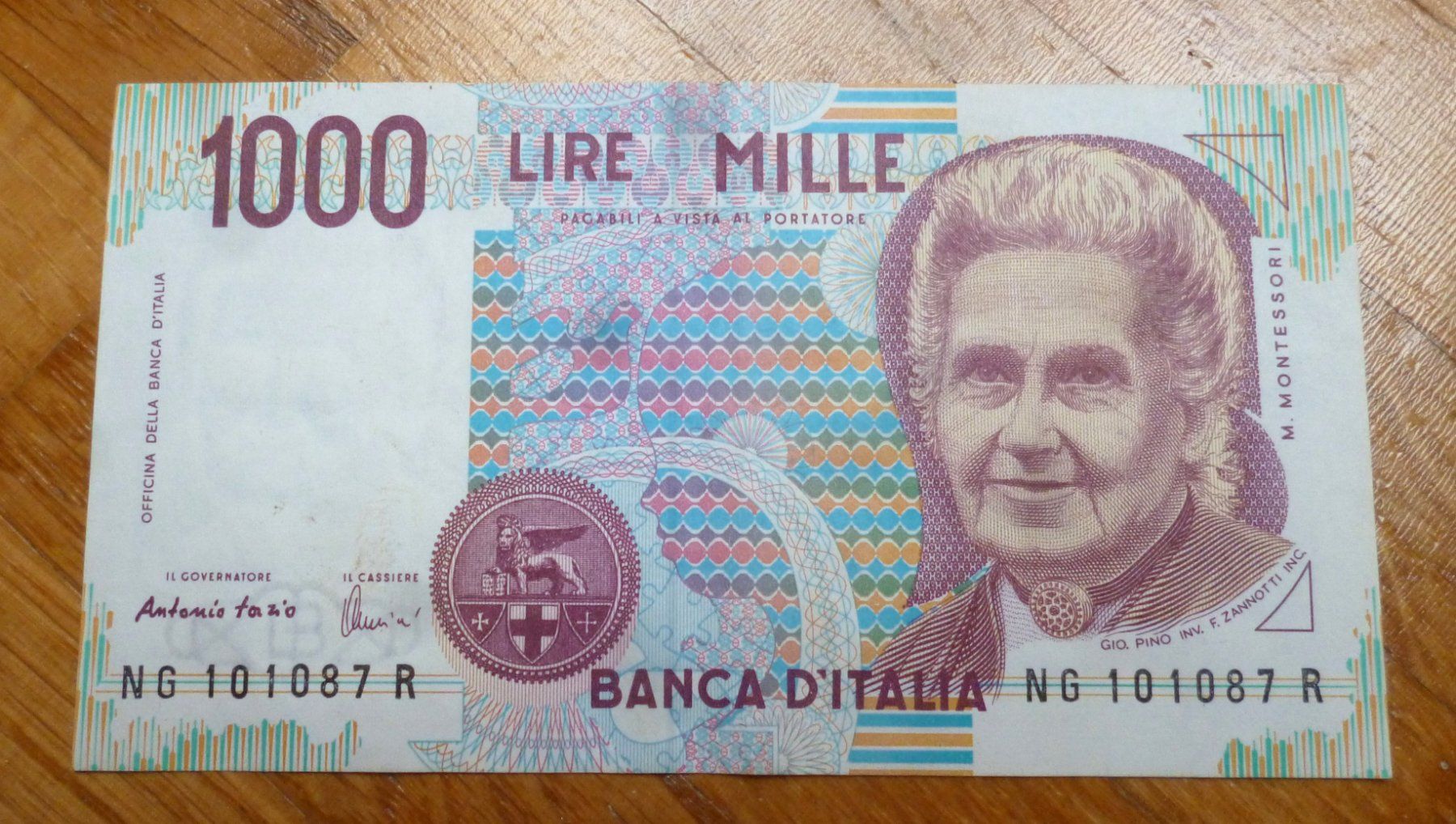 Banconote: 1000 Lire Note Italien – Usato da Langenthal venduto da Tbraunbaer