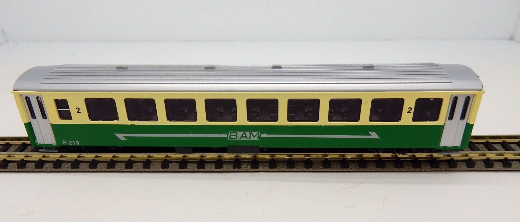 Kato Modelleisenbahnen: N- "BAM" Bière - Apples - Morges - Voiture EW  - 2 Cl. – Neu (gemäss Beschreibung) aus Locarno von Gudrun2