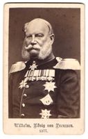 Fotografie König Wilhelm I. von Preusse