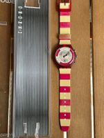 SWATCH CHRONO NAVY BERRY 1991 neuve avec boîte d’origine!