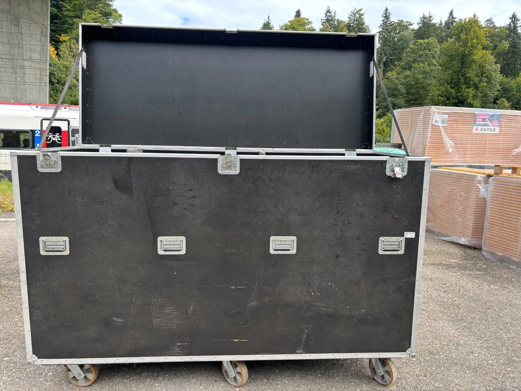 Topcase: Robuste Transportkiste / Wickinger  mit Rollen – Usato da Kemptthal venduto da strobanaturbaustoffe