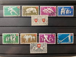 Briefmarken, Pro Patria, 1950+1951, gestempelt, KP 135.--