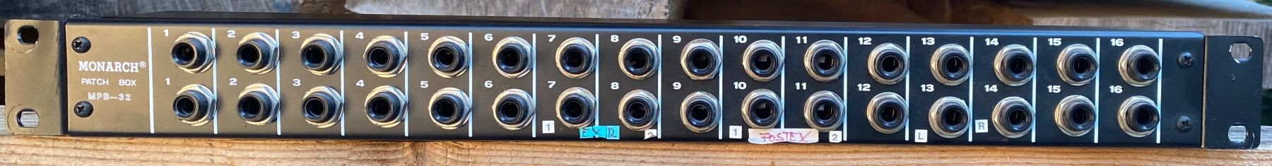 Console di mixaggio: Patchbay Monarch MPB-32 – Usato da Wirzweli venduto da Kreonides
