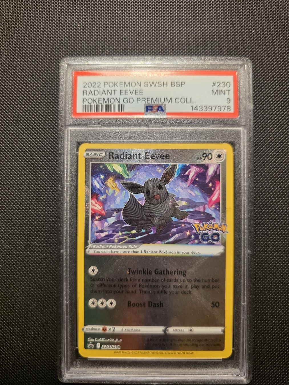 Pokémon Carte collezionabili: Radiant eevee Pokémon GO promo PSA 9 – Nuovo (secondo la descrizione) da Basel venduto da Epicdraw
