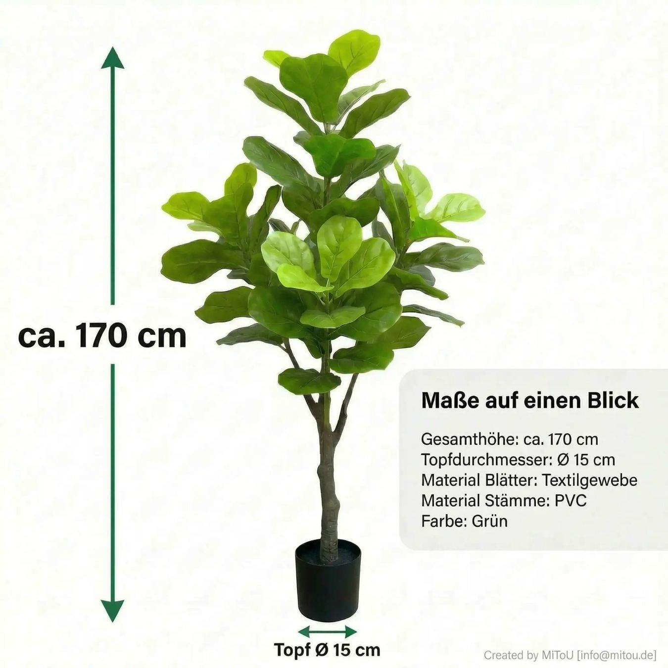 Piante & sementi: HST Kunstpflanze Jackfruchtbaum Kunst Palme Blume Kunstbaum – Nuovo e nell'imballaggio originale da Hess.-Lichtenau venduto da hst_sicherheit 5