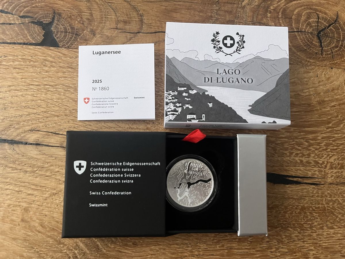 Toutes les monnaies: Lago Maggiore, polierte Platte – Neuf avec emballage d'origine à Wolhusen par Sss06 3