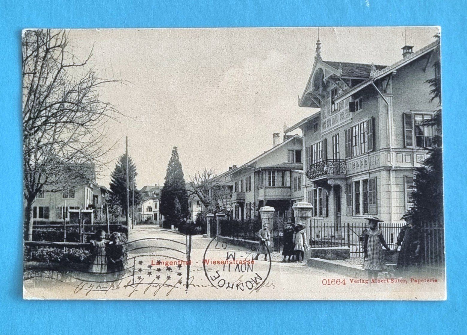 Ansichtskarten: Langenthal - Wiesenstrasse - 1907 – Gebraucht aus Rothrist von RROENK