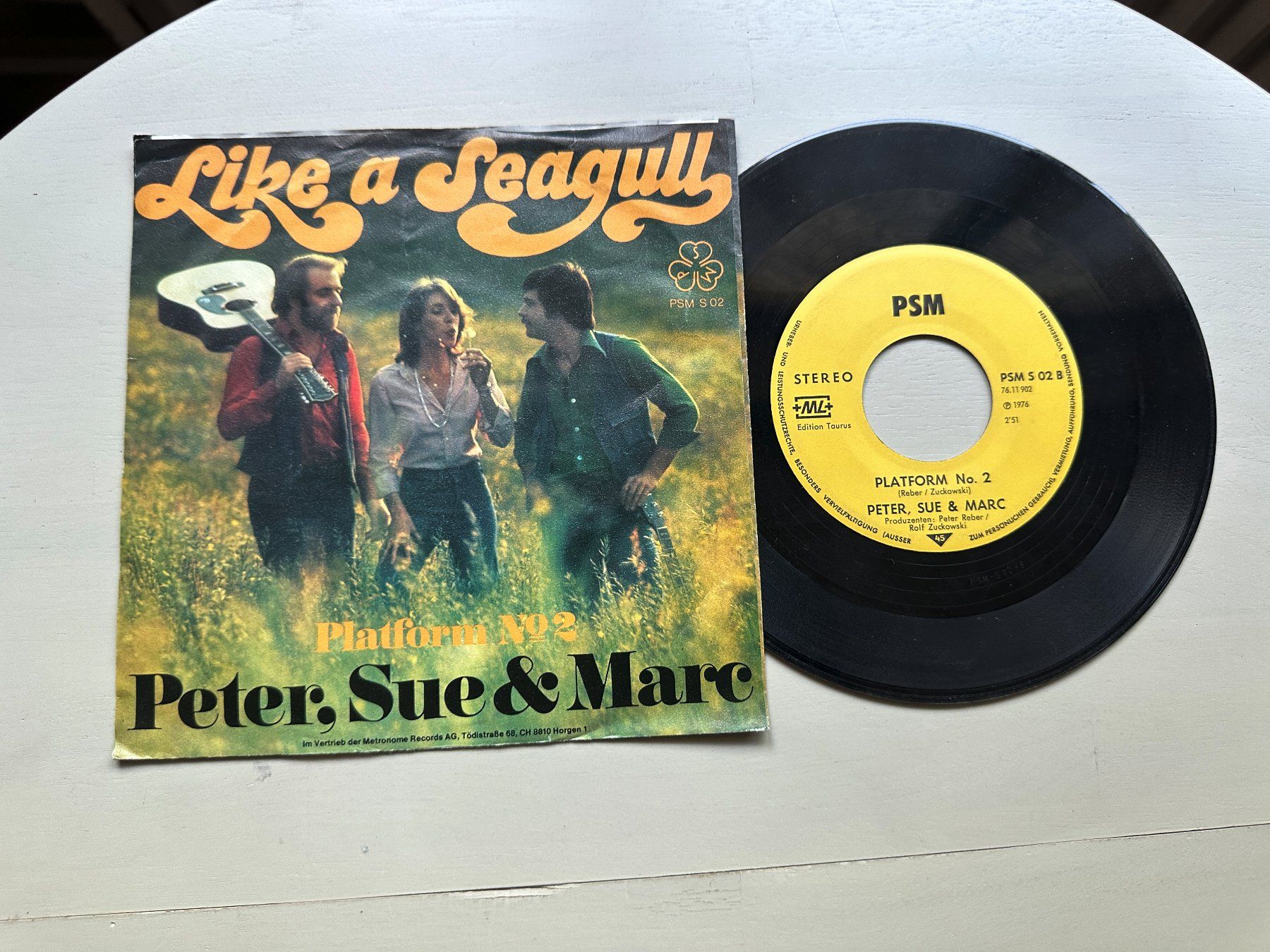 Dischi in vinile: PETER SUE & MARC SCHELL Single SWISS Kult Like a seagull – Usato da Basel venduto da Partridge 1