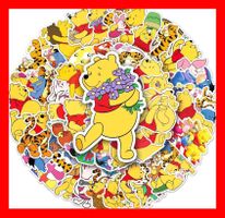 50 tlg Stickerset Winnie Pooh Comic I-Ah Ferkel Tigger DVD