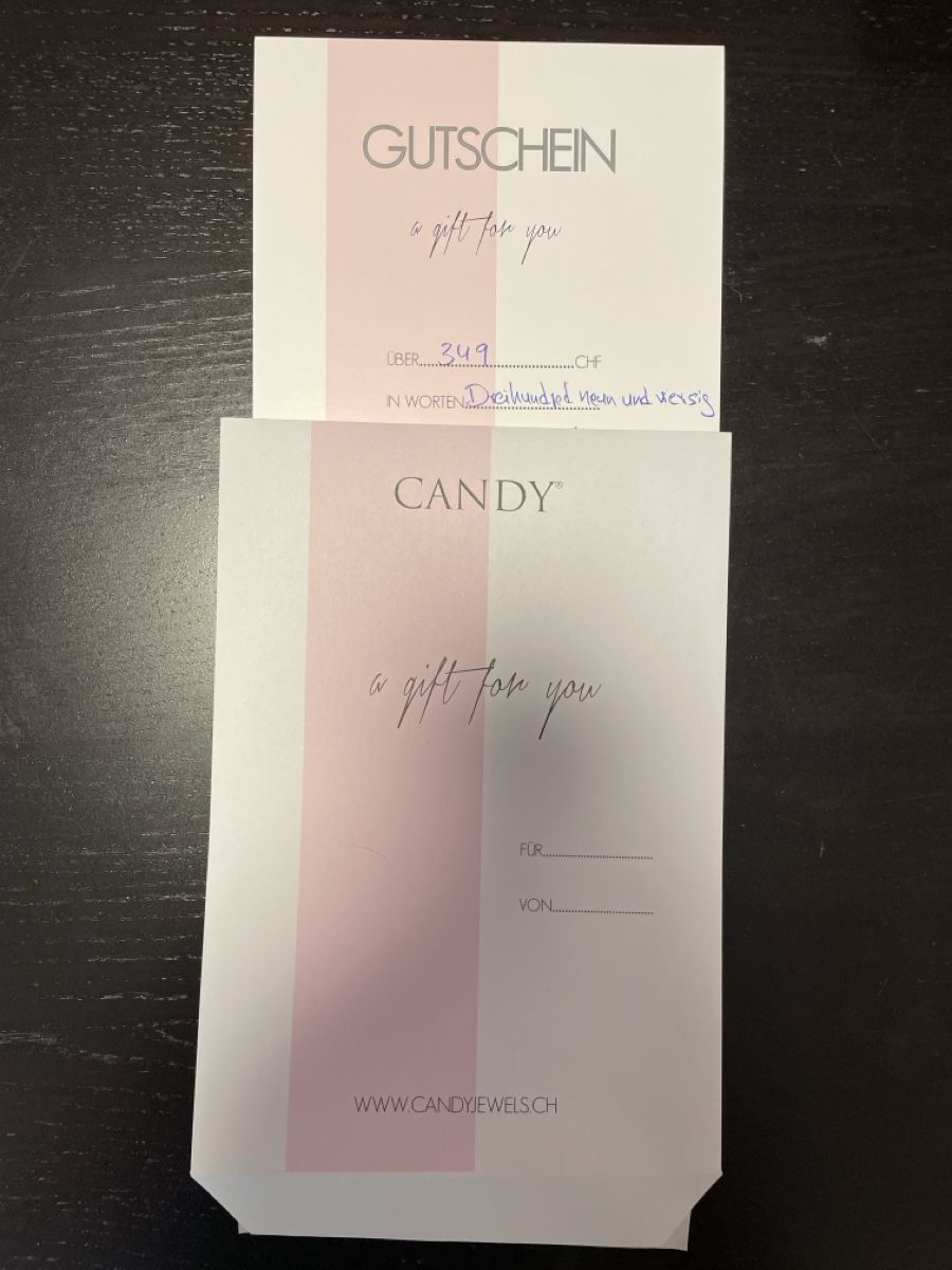 Buoni: Geschenkgutschein Candyjewels 349.00 – Nuovo (secondo la descrizione) da Schlieren venduto da mas_l7wp