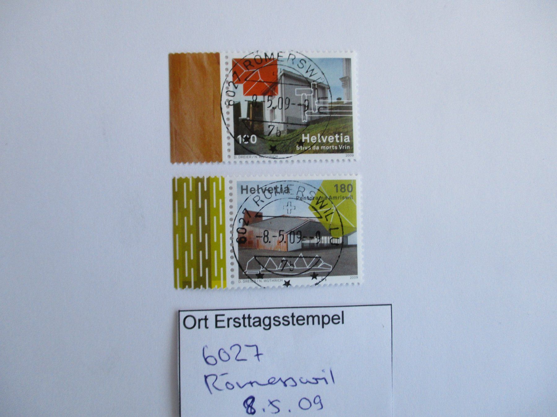 Tutti i francobolli: Voll Ort Ersttagsstempel 6027 Römerswil – Usato da Langnau b. Reiden venduto da Aktuell88