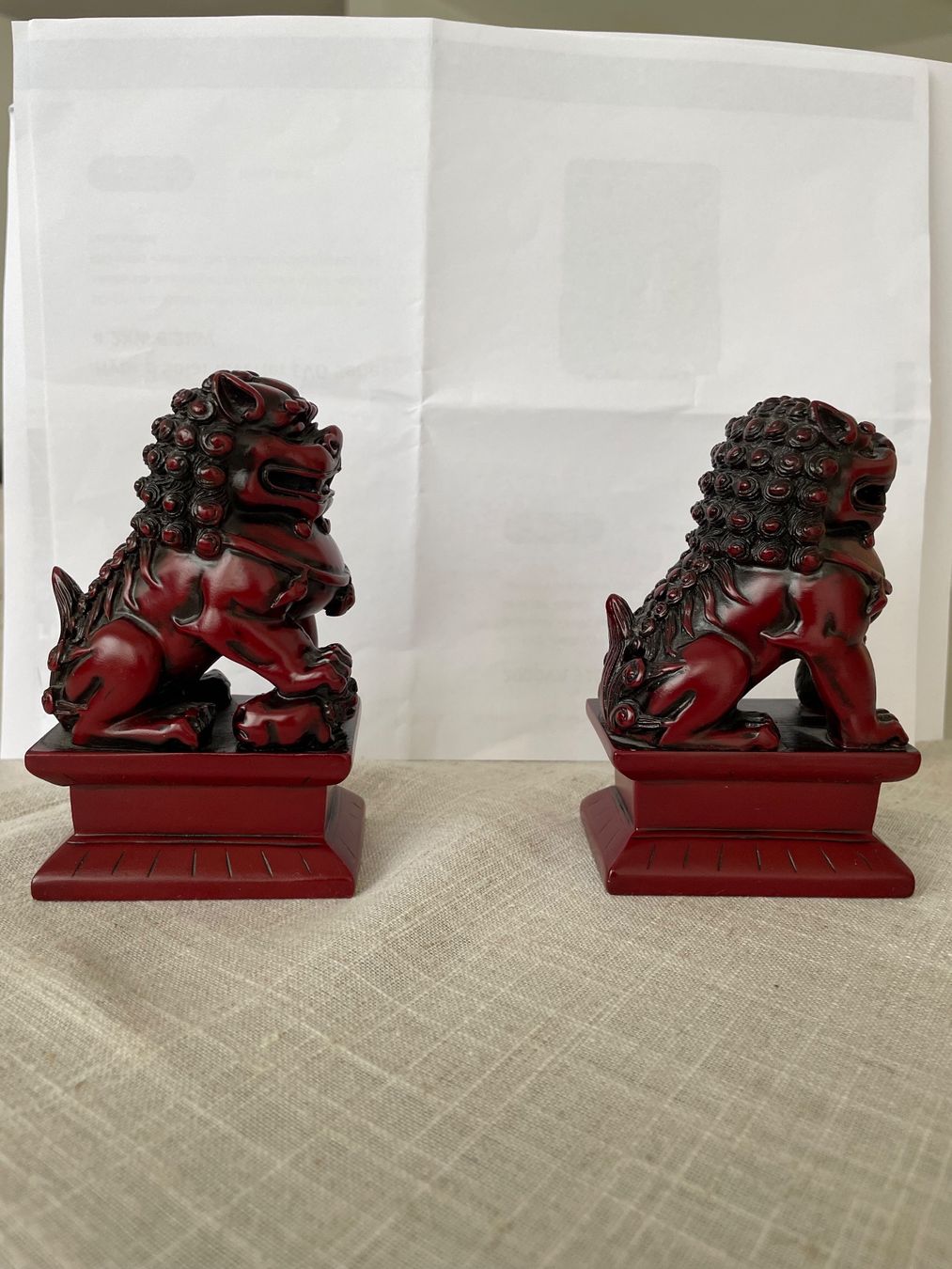 Statuette: 1 Paar chinesische Foo Hunde / chinesische Drachen – Nuovo (secondo la descrizione) da zug venduto da Zakaria 1