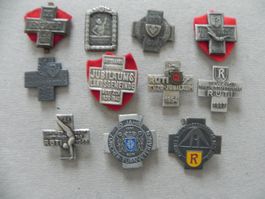 Medaille 11 Sport Abzeichen Brosche Rüti ZH 1920 - 1978