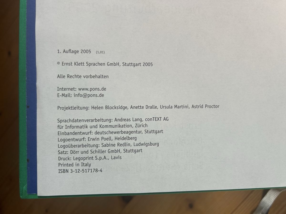 Libri: PONS Grosswörterbuch Englisch – Usato da Himmelried venduto da rasmus67 7