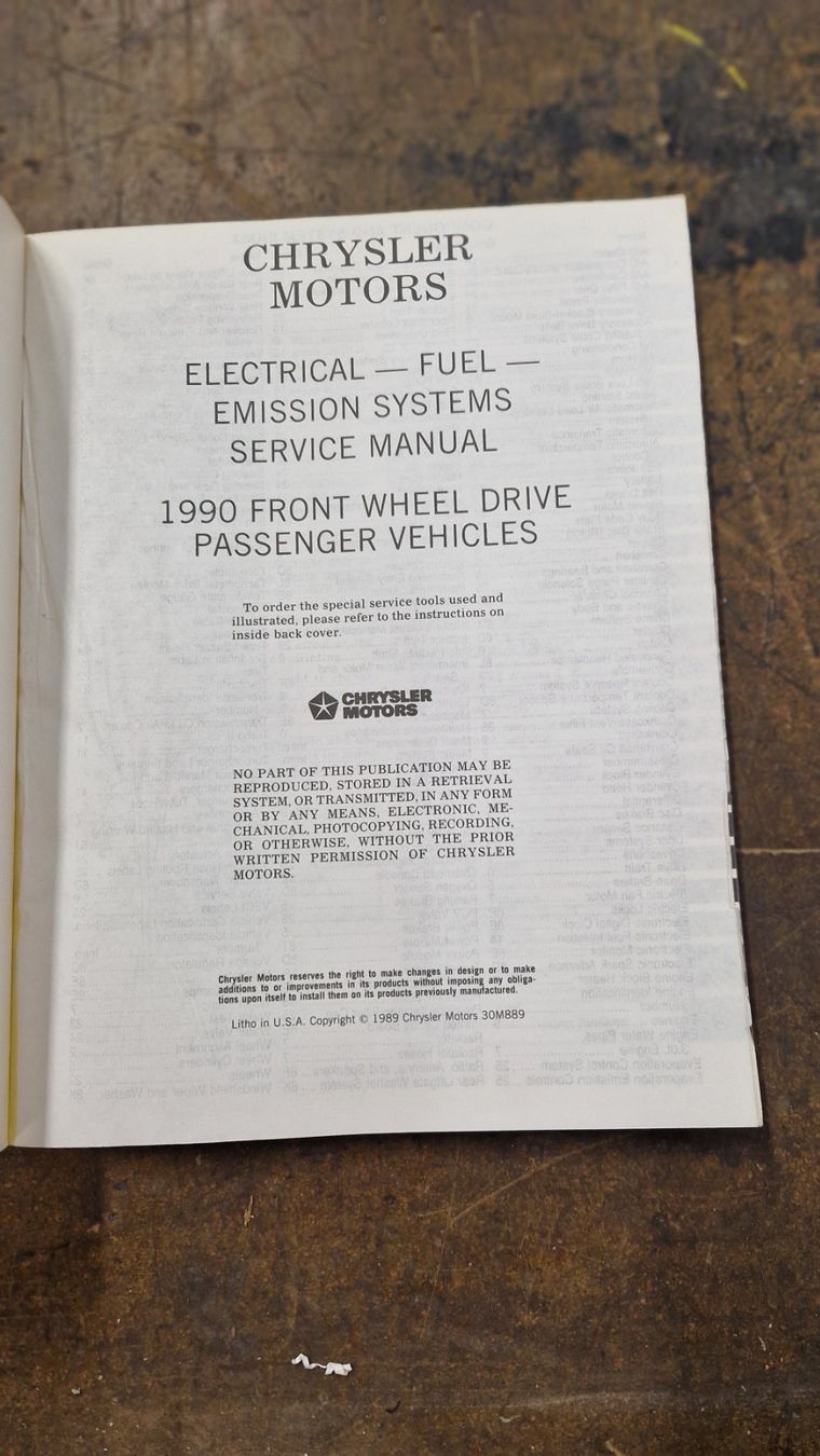 Libri: Reparaturhandbuch: Chrysler International 1990 – Usato da Zürich venduto da jhkag 1