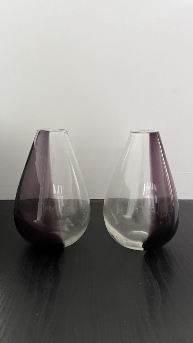 Vasi & Recipienti: 2er Set Glasvasen dunkelviolett – Usato da Oberengstringen venduto da Derysh