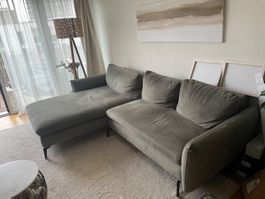 Ecksofa grün guter Zustand