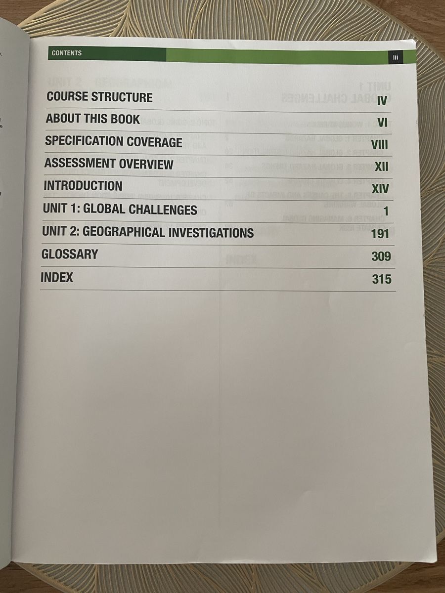 Bücher: Pearson Edexcel Geografie Student Book 1 - A Level – Gebraucht aus Dierikon von fri_djn6 1