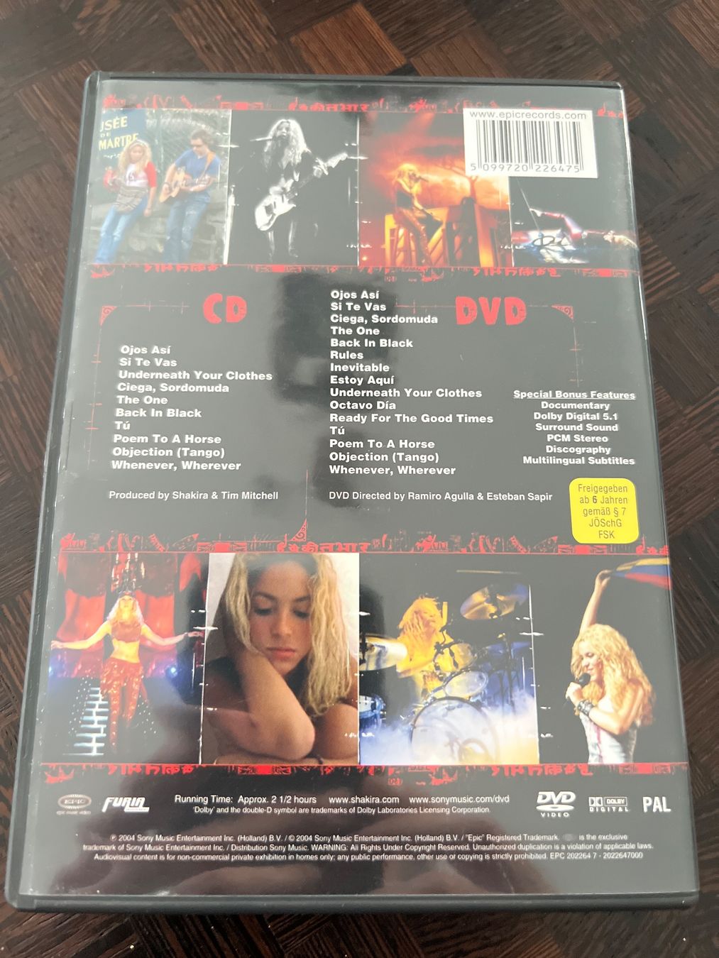 Tous les DVDs: CD+DVD SHAKIRA « LIVE & OFF THE RECORD » – D'occasion à Bouveret par Feelgoodtrading 1