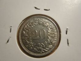 Münze 20 Rappen 1929