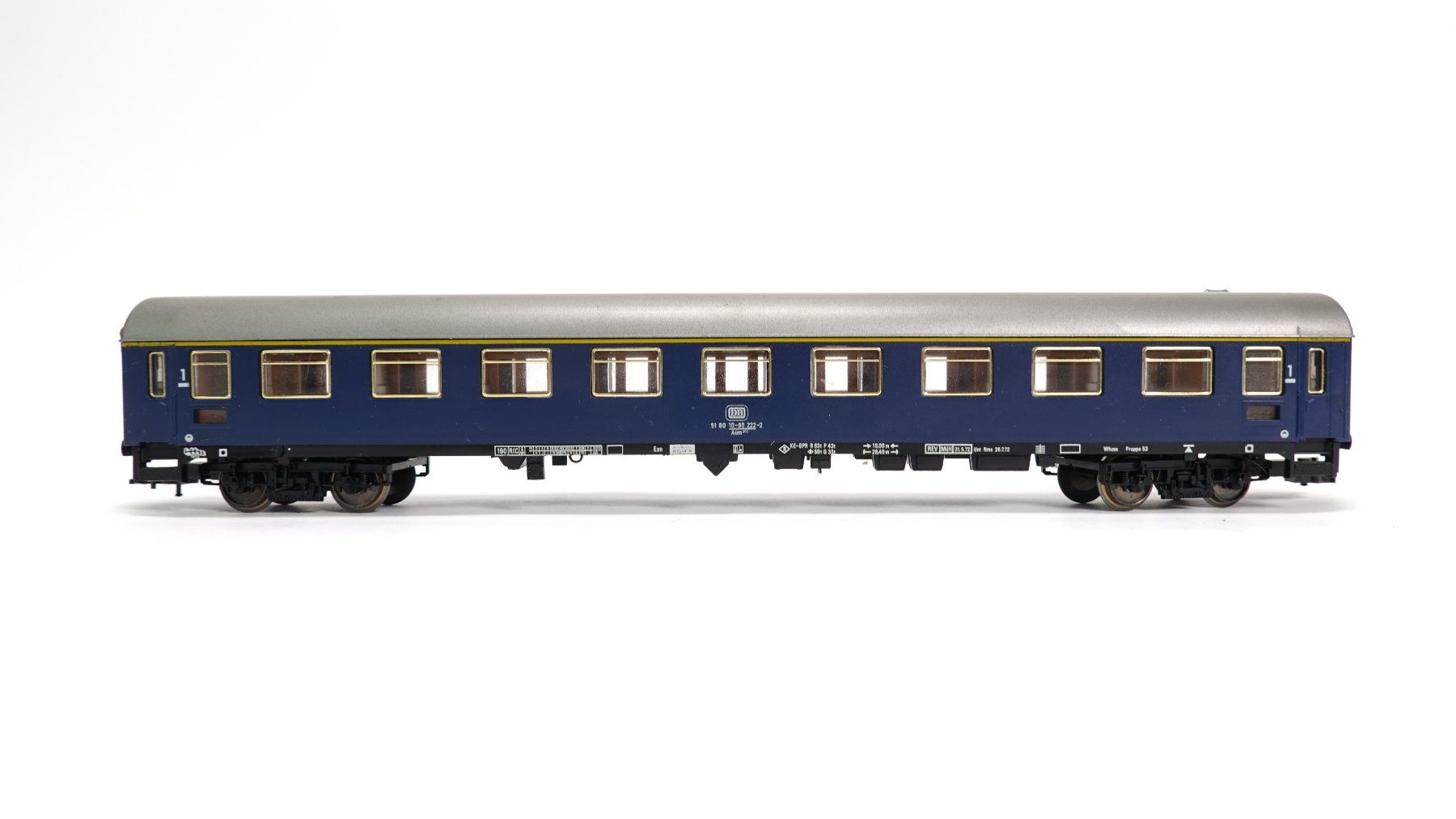 Fleischmann Modellini di ferrovie: e70 Fleischmann DB Personenwagen blau / Bastelware | 1320 – Usato da Thun venduto da evinka_gmbh 2