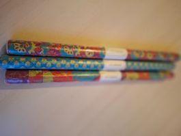 3 Rollen Geschenkpapier, handgemacht, neu und ungebraucht