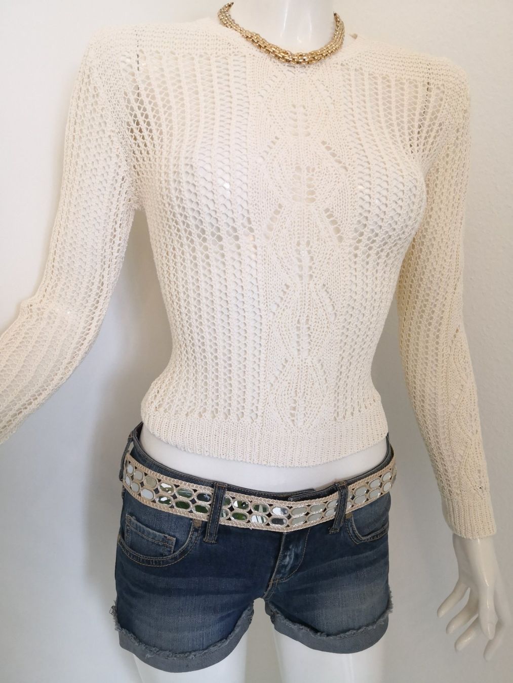 Mango Maglioni & Felpe: 🤩MANGO STRICK-HÄKEL-PULLOVER ECRU NEU & D&G P. – Nuovo (secondo la descrizione) da Olten venduto da Naja-Twins-Twins 4