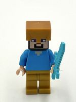 LEGO Minecraft - Steve Pearl Gold min031 neuwertig