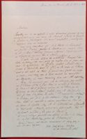 Gabriel Rudolf Ludwig von Sinner 1801-1860 Autograph