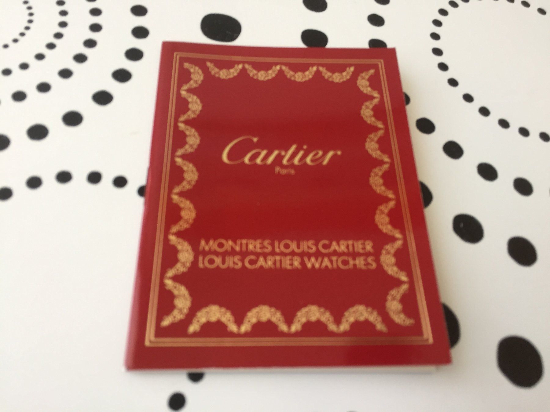 Documenti: CARTIER ORIGINAL - OPERATING INSTRUCTIONS - LOUIS DE CARTIER – Nuovo (secondo la descrizione) da Epalinges venduto da dream-watch