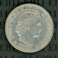 CHF___0.20 1901 unz-stgl 20 Rappen