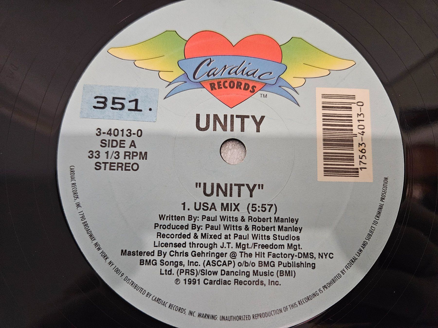 Dischi in vinile: Unity – Unity (House) – Usato da Uster venduto da Vinyl-Leidenschaft 5