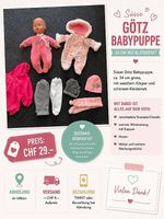 Süsse Götzbabypuppe mit Zubehör