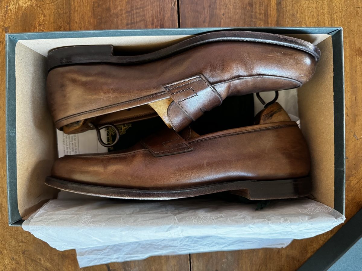 Crockett & Jones Scarpe da uomo: Crockett & Jones Grantham 2 Brown – Usato da Zürich venduto da Gia.BreZH